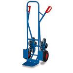 Sackkarren Stahlrohrkarren VARIOFIT  Treppenkarre mit 2 fünfarmigen Radsternen,