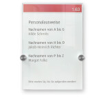 DURABLE CRYSTAL SIGN Türschild A5 aus zwei hochwertigen Acryglasscheiben mit Schraubverbindungen zur Wandmontage