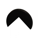 Knuffi Endkappe Typ A schwarz, zum einkleben