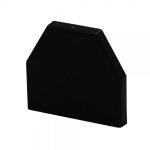 Knuffi Endkappe Typ CC schwarz, zum einkleben