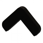 Knuffi Endkappe Typ E schwarz, zum einkleben