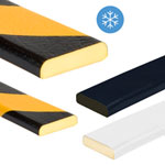 Knuffi Flächenschutzprofil Frost Typ F gelb/schwarz, selbstklebend, Länge: 1,0 m