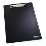 Durable Blockklemme A4 Farbe: schwarz, mit Tasche für Blockrücken