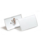 Durable Namensschild Click Fold mit Kombiklemme, aufklappbar, aus gespritzter PP-Folie