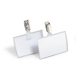 Durable Namensschild Click Fold mit Clip, aufklappbar, aus gespritzter PP-Folie