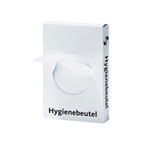 DEISS 46922 Hygienebeutel UNIVERSAL Volumen: 1,2 l, Farbe: weiss, HDPE 12my