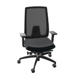 Dauphin Indeed Mesh Bürostuhl 7056 SLP einstellbarer Drehstuhl ergonomisch mit Netz-Lehne