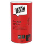 Clean and Clever SMA75 Beckensteine 1,0 kg WC Steine verhindern den Aufbau von Urinstein- und Kalkablagerungen