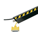 EHA-Kabelbrücke Aluminium Warnausführung, für den Einsatz im Lager- und Werkstattbereich