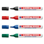Edding 3000 Permanentmarker mit Rundspitze, permanent und wasserfest