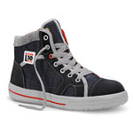Sicherheitsschuhe Fußschutz ESD S2, Damen ELTEN L10 SENSATION Lady Stiefel, Jeans-Optik,
