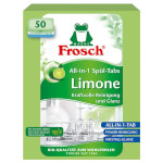 Frosch All-in-1 Spül-Tabs Limone 50 St entsorgen Verschmutzung und Kalkablagerungen