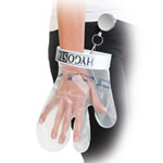 Hygostar Hygienehandschuh Set Quick&Clean Handschuh Set bestehend aus Haltering und Metallzipper