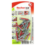 fischer DuoPower 6 x 30 S PH zwei Komponenten Klapp-, Spreiz- und Knotdübel mit Schrauben