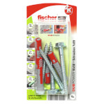 fischer DuoPower 10 x 50 S zwei Komponenten Klapp-, Spreiz- und Knotdübel mit Schrauben