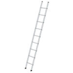 Munk Sprossen-Anlegeleiter aus Aluminium, einteilig Sprossenanzahl 9, Arbeitshöhe 3,7 m