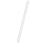 Munk Sprossen-Anlegeleiter aus Aluminium, einteilig Sprossenanzahl 24, Arbeitshöhe 7,4 m
