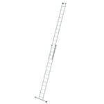 Munk Sprossen-Schiebeleiter aus Aluminium, zweiteilig Sprossenanzahl 2 x 14, Arbeitshöhe 8,3 m