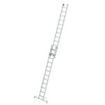 Munk Stufen-Seilzugleiter aus Aluminium, zweiteilig Stufenanzahl 2 x 12, Arbeitshöhe 7,0 m