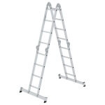 Munk Aluminium-Vielzweckleiter, 4-teilig 4 x 4 Sprossen, Arbeitshöhe 5,85 m