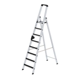 Günzburger Steigtechnik Aluminium-Stehleiter, einseitig 8 Stufen, Arbeitshöhe 4,0 m