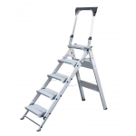 Günzburger Steigtechnik Aluminium-Klapp-Treppe 5 Stufen, Arbeitshöhe 3,10 m