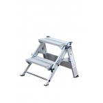 Günzburger Steigtechnik Aluminium-Klapp-Treppe 2 Stufen, Arbeitshöhe 2,4 m