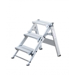 Günzburger Steigtechnik Aluminium-Klapp-Treppe 3 Stufen, Arbeitshöhe 2,7 m
