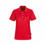 No 206 Women-Poloshirt Coolmax rot Piqué-Poloshirt, temperaturregulierend