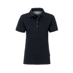 Hakro Damen Poloshirt Cotton-Tec schwarz pflegeleicht und aus temperaturregulierenden Funktionsfasern