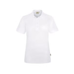 Hakro Damen-Poloshirt performance weiß funktionelles Piqué-Poloshirt mit Knopfleiste