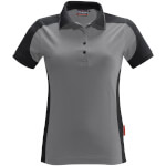 Berufsbekleidung Poloshirts HAKRO Damen-Poloshirt 'contrast performance', mittelgrau,