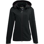 Berufsbekleidung Funktionsbekleidung HAKRO Damen-Softshell-Jacke 'Alberta', schwarz,