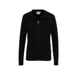Berufsbekleidung Sweatjacke HAKRO Damen-Sweatjacke 'College', schwarz,