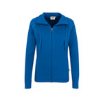 Berufsbekleidung Sweatjacke HAKRO Damen-Sweatjacke 'College', royalblau,