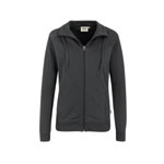 Berufsbekleidung Sweatjacke HAKRO Damen-Sweatjacke 'College', anthrazit,