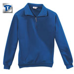 Berufsbekleidung Sweatshirt HAKRO Zip-Sweatshirt, royalblau,