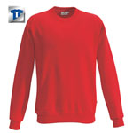 Berufsbekleidung Sweatshirt HAKRO Sweatshirt 'performance', rot,