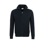 Berufsbekleidung Sweatjacke HAKRO Herren-Sweatjacke 'College', schwarz,