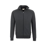 Berufsbekleidung Sweatjacke HAKRO Herren-Sweatjacke 'College', anthrazit,