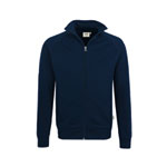 Berufsbekleidung Sweatjacke HAKRO Herren-Sweatjacke 'College', dunkelblau,