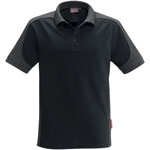 Berufsbekleidung Poloshirts HAKRO Herren-Poloshirt 'contrast performance', schwarz,