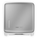 CWS Panel silber für Faltpapierspender PureLine Paper zum einfachen Auswechseln der Spenderfront