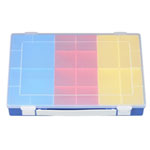 Hünersdorff Sortimentskasten PP-Premium mit 14 Einsatzboxen bruchsicher und formstabil