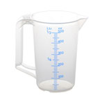 Hünersdorff Messkanne mit zwei Skalen bruchsicher und lebensmittelbeständig