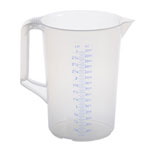 Hünersdorff Messkanne mit zwei Skalen bruchsicher und lebensmittelbeständig