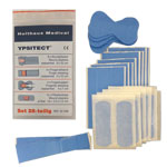 Pflasterset Ypsitect mit detektierbaren Pflaster wasserabweisende und elastische Pflaster mit Aluminiumstreifen