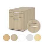 Hammerbacher Rollcontainer TC Solid mit Bogengriff mit 3 Schubladen und Hängeregister