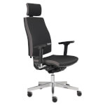 Hammerbacher Drehstuhl Premium 1 mit Kopfstütze ergonomischer Komfortsitz und dicke Polsterung