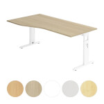 Hammerbacher Schreibtisch O-Serie 180x100/80 höheneinstellbar mit Rasterung 1 cm